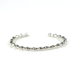 Beaded bangle bracelet